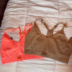 NWT 2 X Pink Seamless Sports Bra